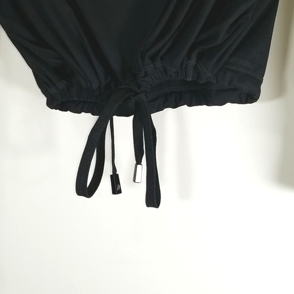 P'tula Molly Women's Top  Size XS Freestyle 3/4 Cinched Waist Baggy Black - Picture 5 of 9